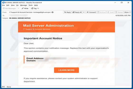 Mail Server Administration oszustwo