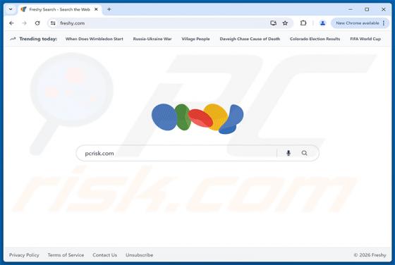 Freshy Search porywacz przeglądarki