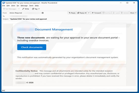Documents Are Waiting For Your Approval oszustwo e-mailowe