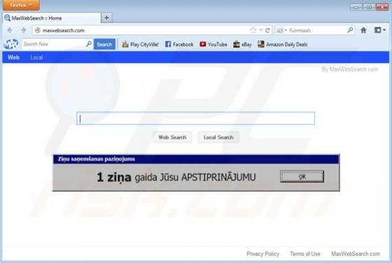 Przekierowanie MaxWebSearch.com