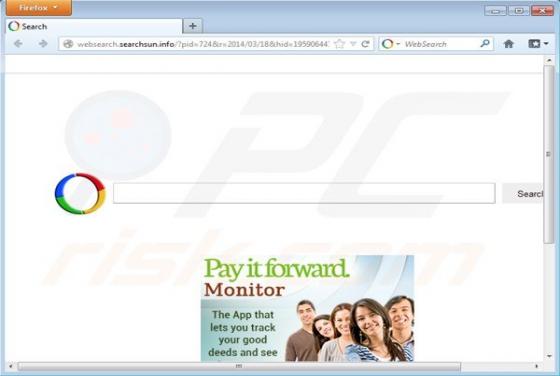 Wirus Websearch.searchsun.info