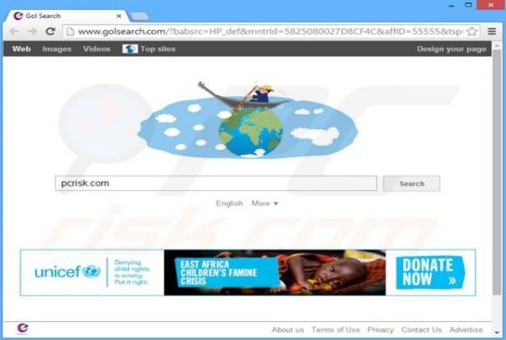 Przekierowanie GolSearch.com