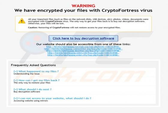 Ransomware CryptoFortress