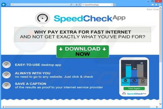 Adware SpeedCheckApp