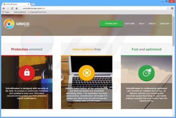 Adware Unico Browser