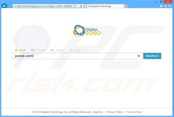 Przekierowanie searches.globososo.com