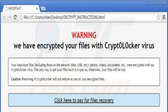 Wirus Crypt0L0cker