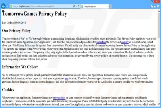 Adware TomorrowGames