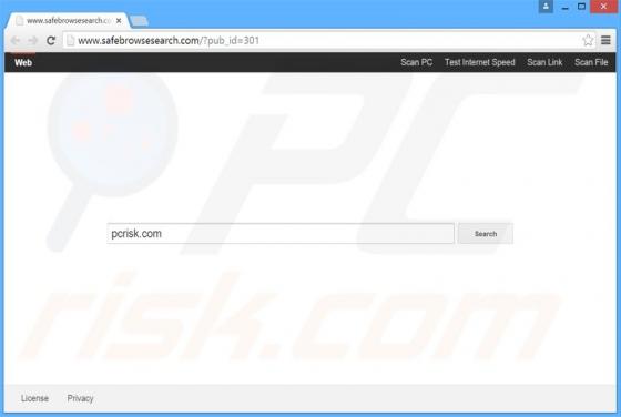 Przekierowanie safebrowsesearch.com