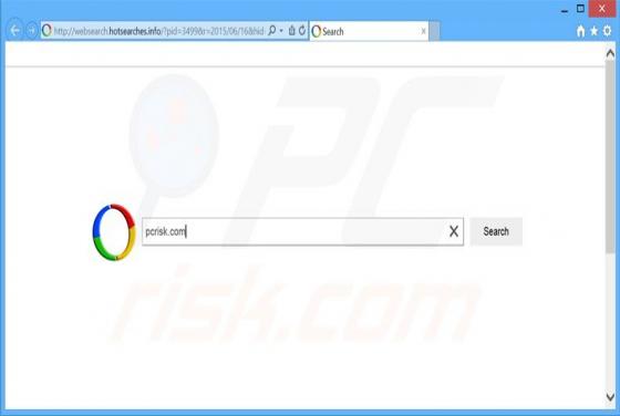 Przekierowanie Websearch.hotsearches.info