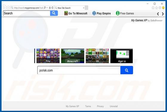 Przekierowanie search.mygamesxp.com