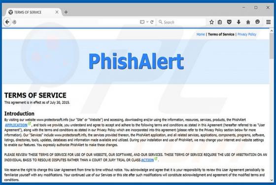 Reklamy Phishalert