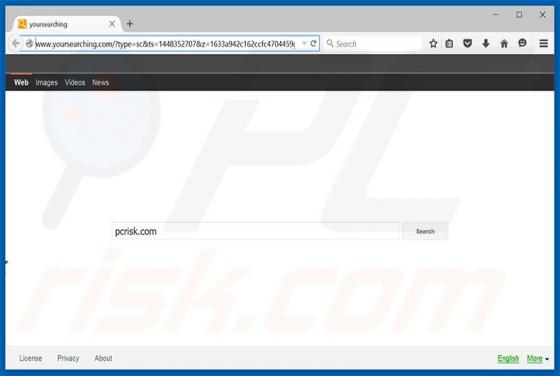 Przekierowanie yoursearching.com