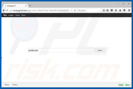 Przekierowanie istartpage123.com