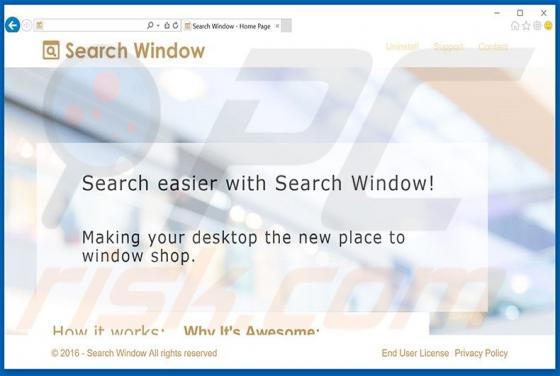 Reklamy Search Window