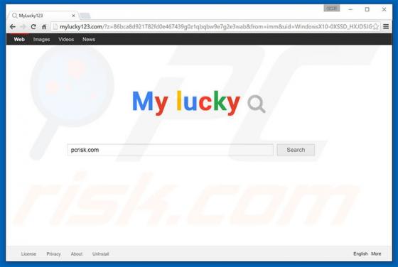 Przekierowanie mylucky123.com