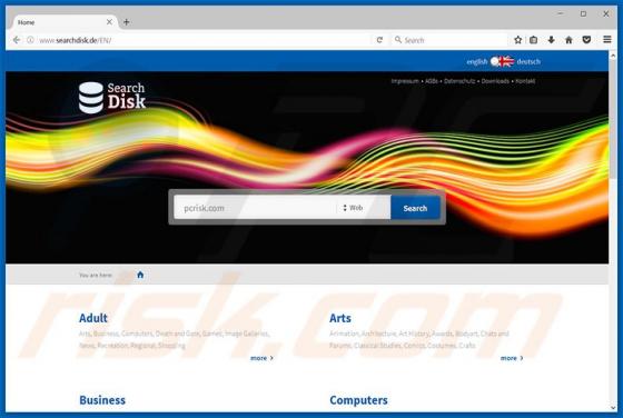 Przekierowanie searchdisk.de