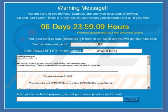 Ransomware Popcorn Time
