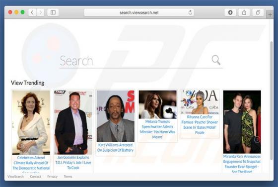 Przekierowanie search.viewsearch.net (Mac)