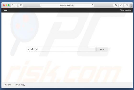 Przekierowanie yoursafesearch.com (Mac)