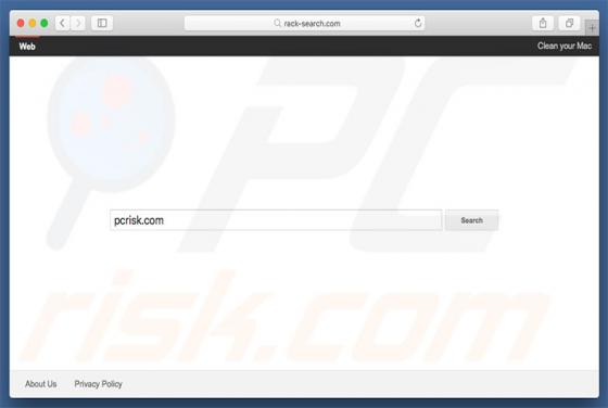 Przekierowanie rack-search.com (Mac)