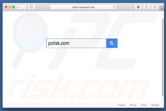 Przekierowanie search.anysearch.net (Mac)