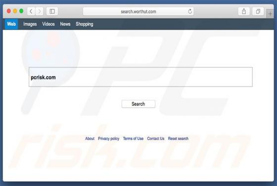 Przekierowanie search.worthut.com (Mac)