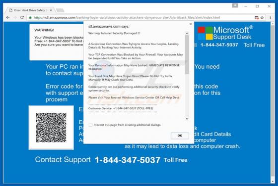 Oszustwo Internet Security Damaged