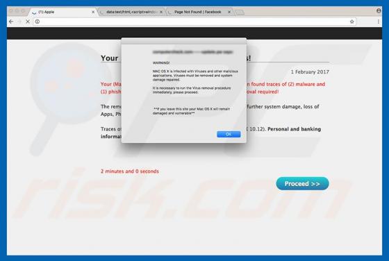 Oszustwo MAC OS Is Infected With Viruses (Mac)