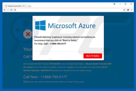 Oszustwo Microsoft Azure