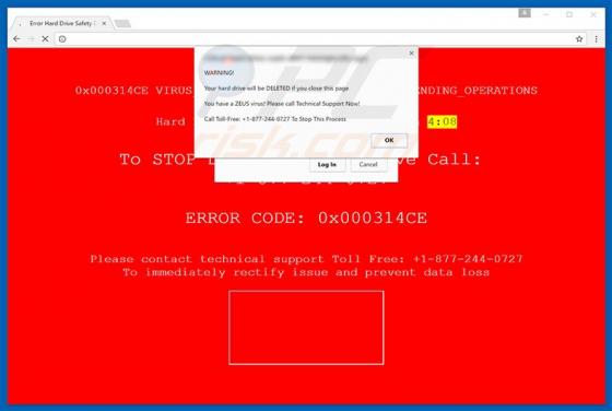 Oszustwo Your Hard Drive Will Be Deleted