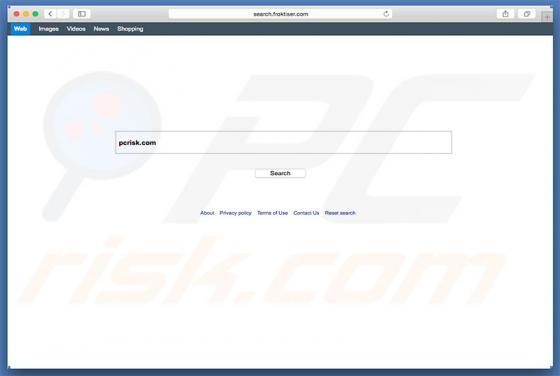 Przekierowanie search.froktiser.com (Mac)