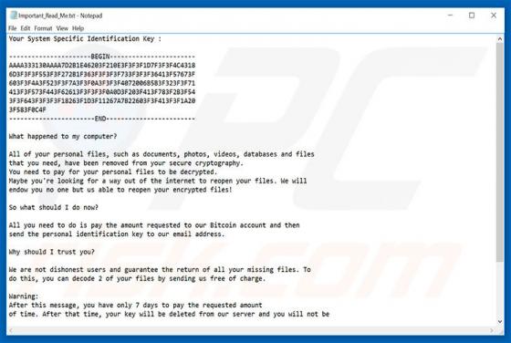 Ransomware InfiniteTear