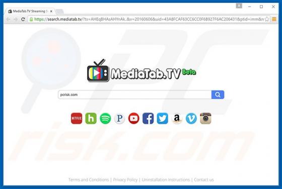 Przekierowanie search.mediatab.tv