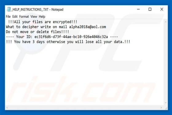 Ransomware MOLE66