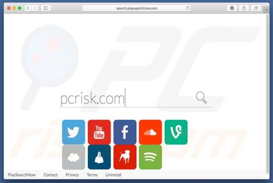 Przekierowanie search.playsearchnow.com (Mac)