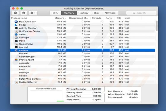 Wirus Maftask (Mac)