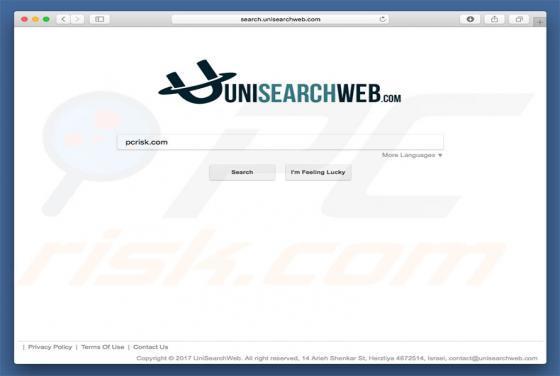 Przekierowanie unisearchweb.com (Mac)