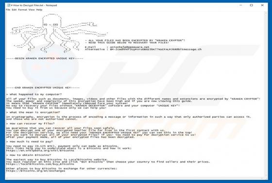 Ransomware Kraken Cryptor