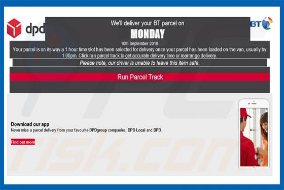 Wirus DPD Delivery Email Virus