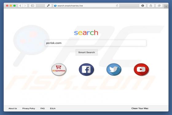 Przekierowanie search.ewatchseries.live (Mac)