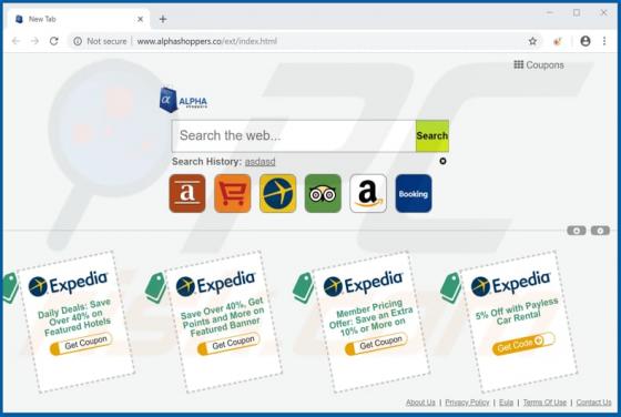 Przekierowanie alphashoppers.co