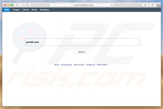 Przekierowanie search.debrikon.com (Mac)