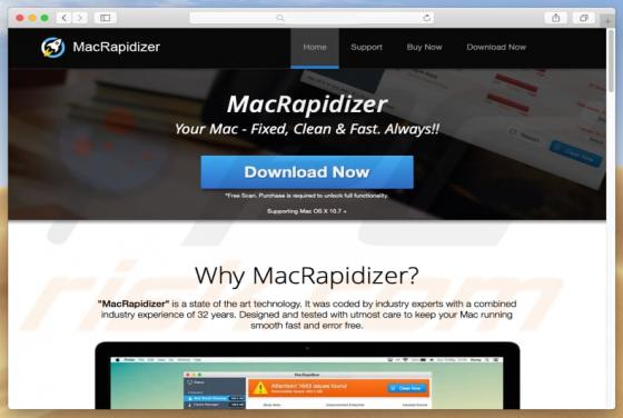 Niechciana Aplikacja MacRapidizer (Mac)