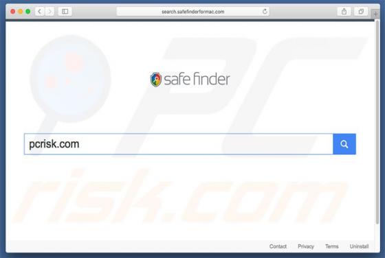 Przekierowanie search.safefinderformac.com (Mac)