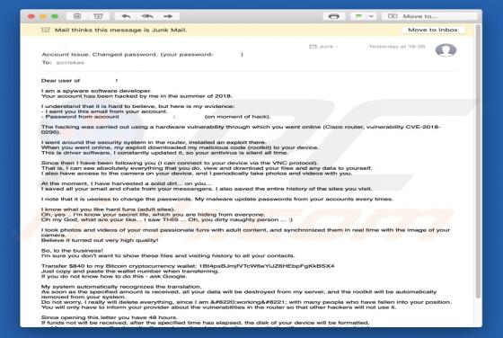 Oszustwo e-mail I Am A Spyware Software Developer