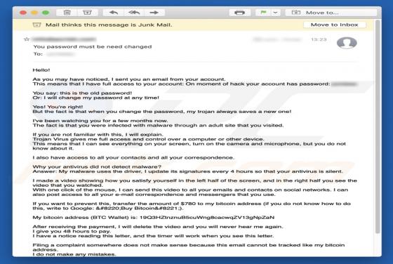 Oszustwo e-mail I Sent You An Email From Your Account
