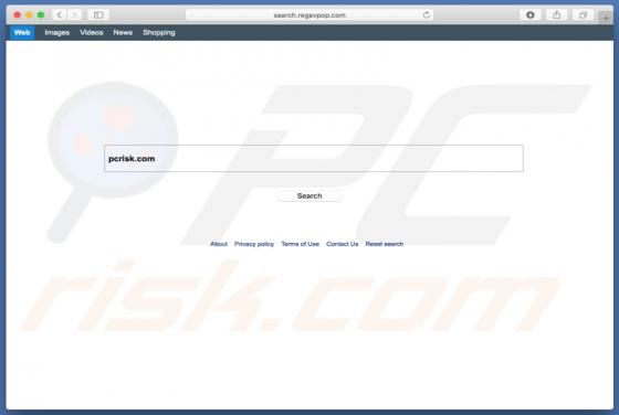 Przekierowanie search.regevpop.com (Mac)