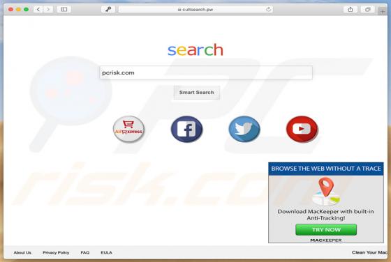 Przekierowanie cultsearch.pw (Mac)