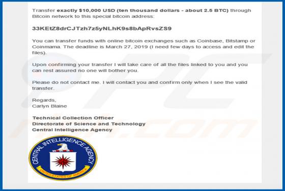 Oszustwo Electronic Materials Involving Underage Children Email